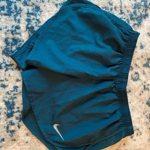 Blue nike running shorts, dry fit